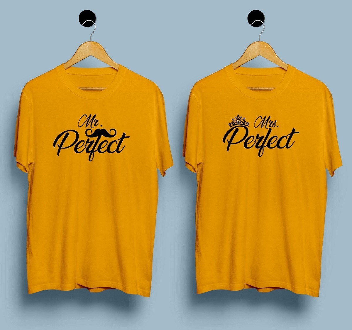 Grab Mr Mrs Perfect Couple Tshirt Set – Punjabi Adda